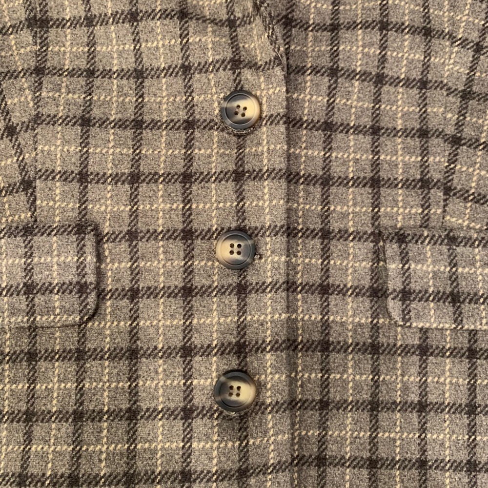 Altar'd State Plaid Blazer Jacket Brown‎ Tan Women's Medium New With Tags - Picture 5 of 10